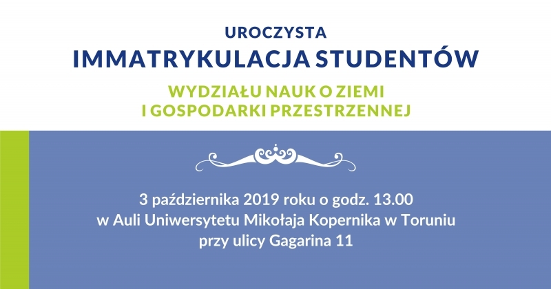 obrazek wiadomości: IMMATRYKULACJA WNOZIGP 2019 obrazek wiadomości: IMMATRYKULACJA WNOZIGP 2019