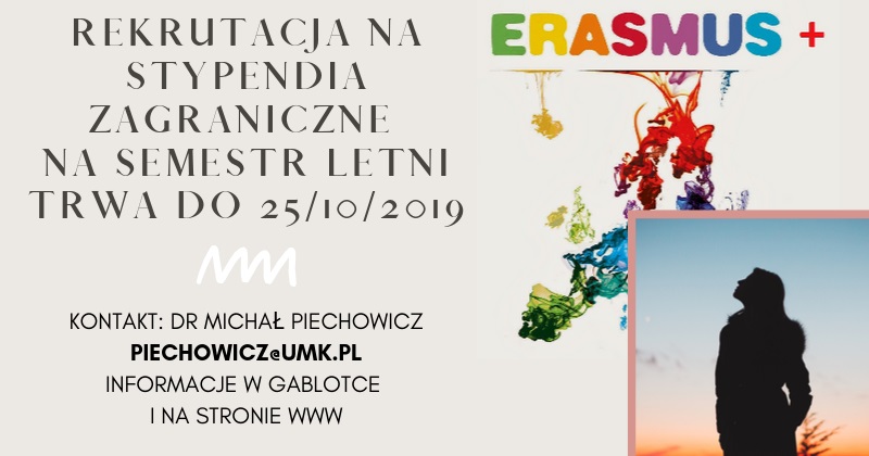 Rekrutacja ERASMUS+ zdjęcie