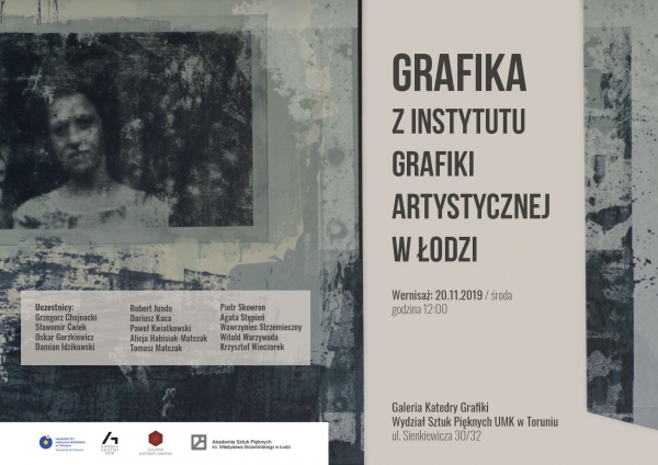 GRAFIKA z łódzkiej Akademii Sztuk Pięknych w Toruniu. zdjęcie