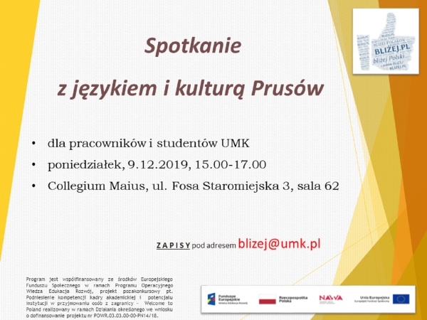 Spotkanie z językiem i kulturą Prusów zdjęcie