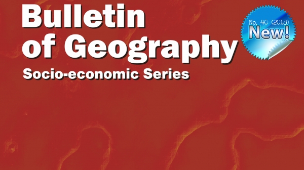 Nowy Bulletin of Geography. Socio-economic Series zdjęcie