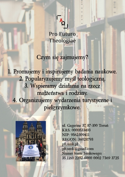 1% na Fundację Pro Futuro Theologiae zdjęcie