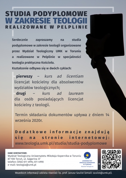 Studia podyplomowe w zakresie teologii realizowane w Pelplinie zdjęcie