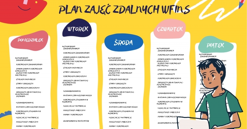 obrazek wiadomości: Plany zajęć obrazek wiadomości: Plany zajęć