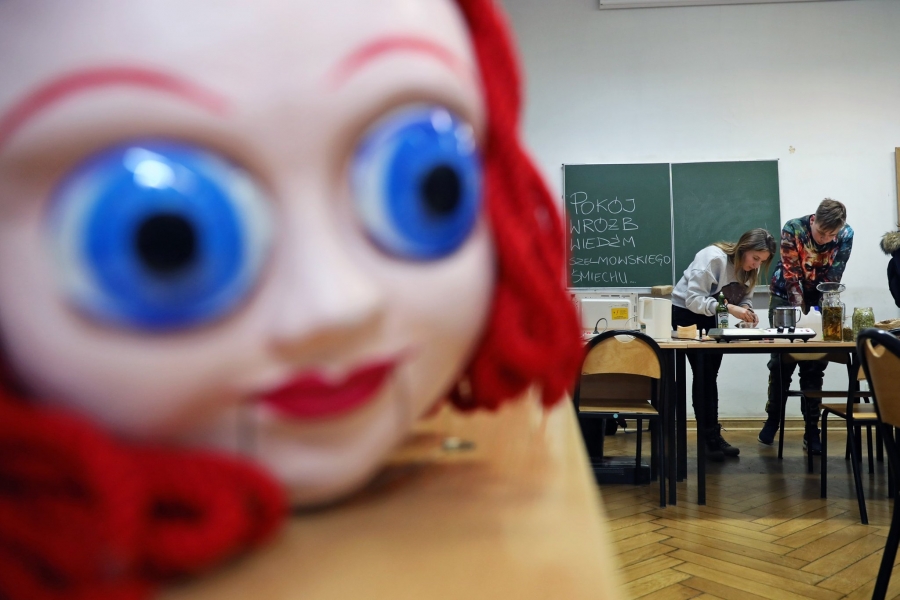 Noc Kultury w Collegium Maius, czyli wydarzenie zorganizowane przez koła: Animuję z UMK, Medioznawcze Koło Naukowe UMK oraz Koło Naukowe Folklorystów UMK fot.Andrzej Romański Zdjęcie ilustracyjne