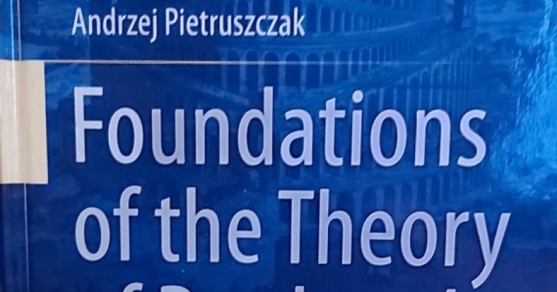 obrazek wiadomości: Nagroda dla książki prof. dra hab. Andrzeja Pietruszczaka w IV edycji konkursu im. Łukasiewicza obrazek wiadomości: Nagroda dla książki prof. dra hab. Andrzeja Pietruszczaka w IV edycji konkursu im. Łukasiewicza