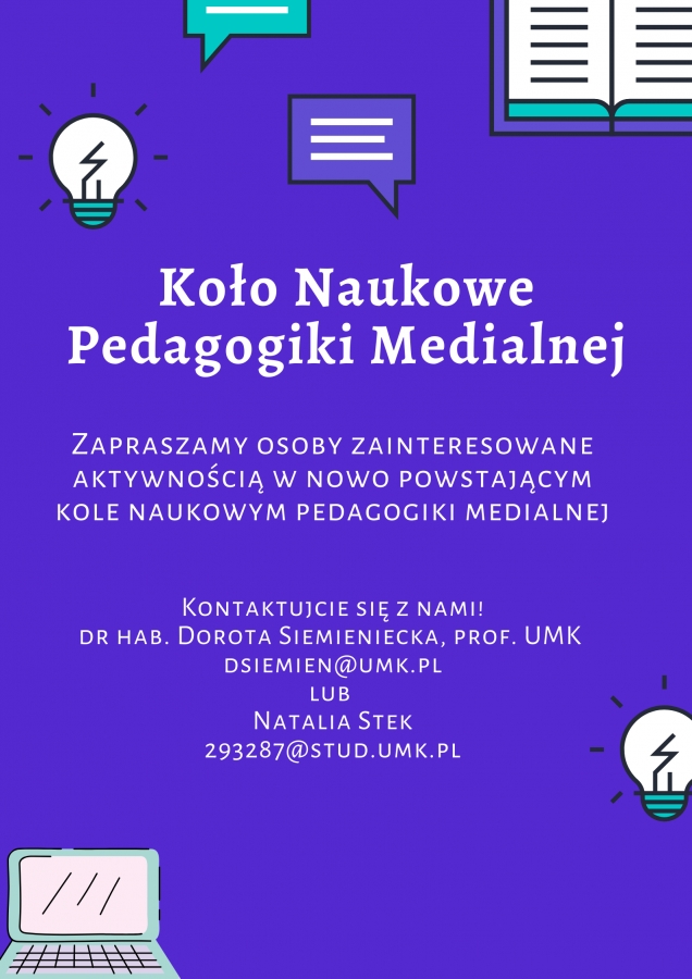 Koło Naukowe Pedagogiki Medialnej zdjęcie