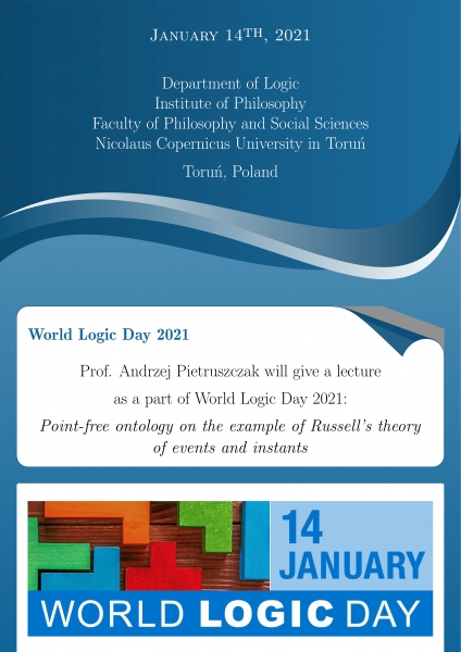 Odczyt prof. Andrzeja Pietruszczaka w ramach “World Logic Day 2021” zdjęcie