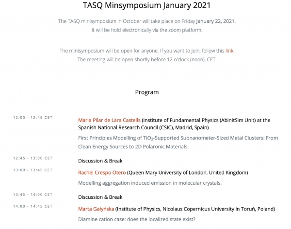 Minisymnposium TASQ zdjęcie