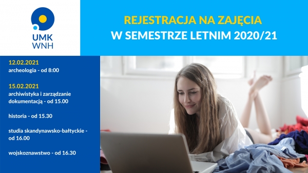 Rejestracja na zajęcia w semestrze letnim zdjęcie