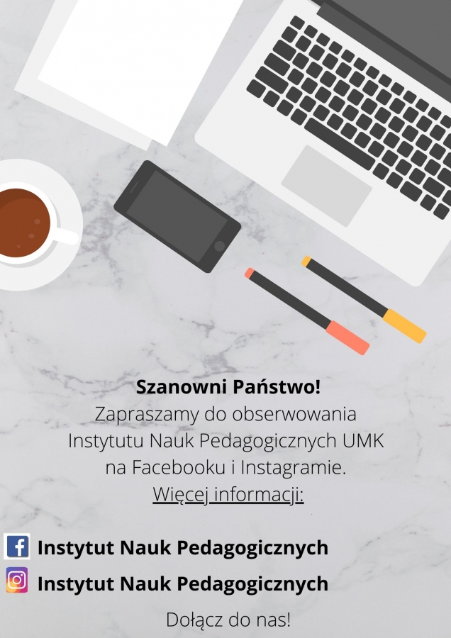 Instytut Nauk Pedagogicznych na Facebooku i Instagramie zdjęcie