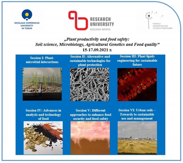 Konferencja Wirtualna "Plant productivity and food safety: Soil science, Microbiology, Agricultural Genetics and Food quality" zdjęcie