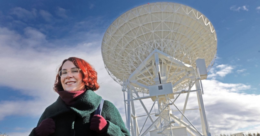 Dr. Agata Karska from the Institute of Astronomy at the Faculty of Physics, Astronomy and Informatics, NCU photo:Andrzej Romański Dr. Agata Karska from the Institute of Astronomy at the Faculty of Physics, Astronomy and Informatics, NCU