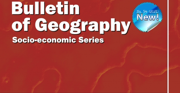 Bulletin of Geography. Socio-economic Series (54 numer) Zdjęcie ilustracyjne