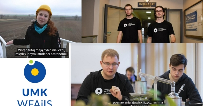 obrazek wiadomości: Filmy promocyjne astronomii, fizyki i fizyki technicznej obrazek wiadomości: Filmy promocyjne astronomii, fizyki i fizyki technicznej