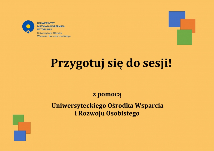 tekst: Przygotuj się do sesji