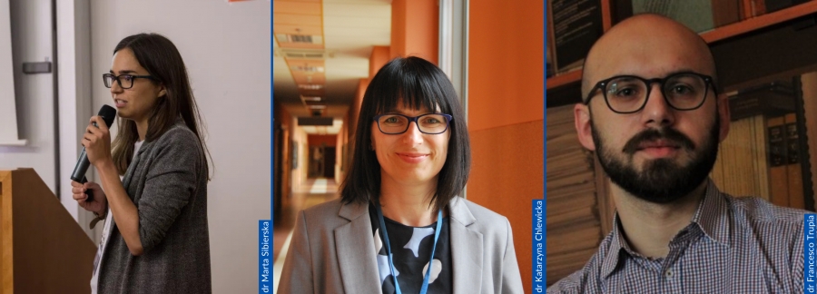 dr Marta Sibierska, dr Katarzyna Chlewicka, dr Francesco Trupia
