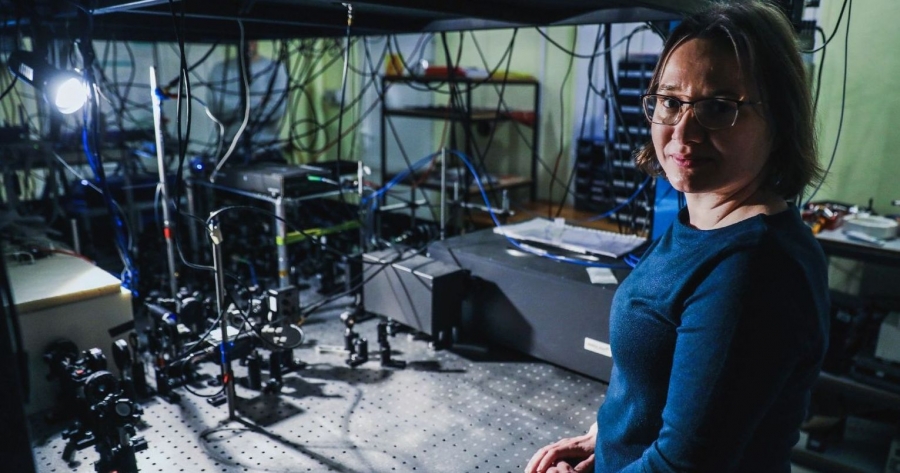 Dr Katarzyna Bielska from the Department of Atomic, Molecular and Optical Physics, NCU photo:fot. Andrzej Romański Dr Katarzyna Bielska from the Department of Atomic, Molecular and Optical Physics, NCU