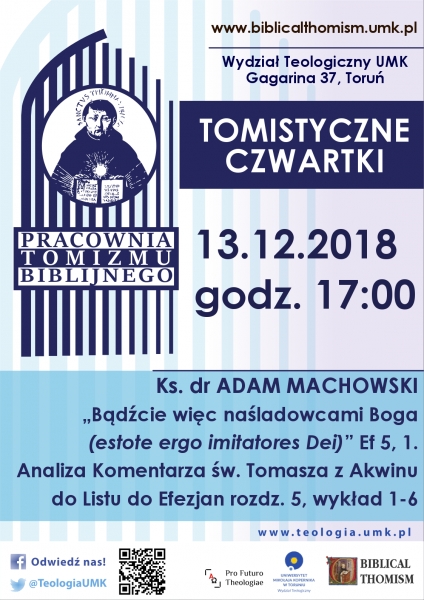 Tomistyczne czwartki (13 XII 2018) zdjęcie
