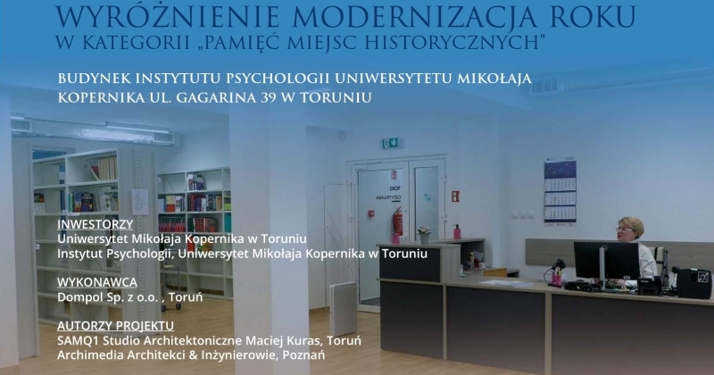 obrazek wiadomości: Wyniki Konkursu Modernizacja Roku & Budowa XXI w. obrazek wiadomości: Wyniki Konkursu Modernizacja Roku & Budowa XXI w.