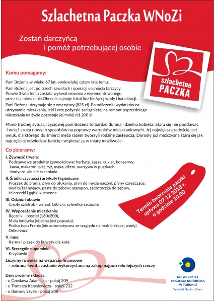 Szlachetna Paczka WNoZi 2018 zdjęcie