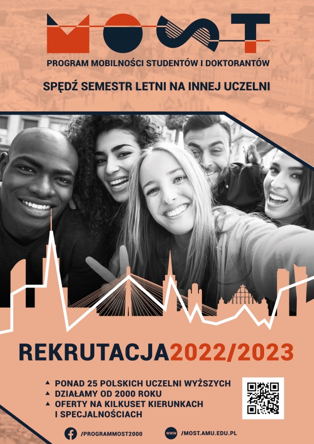 MOST na studia w innym mieście Plakat informacyjny o programie MOST