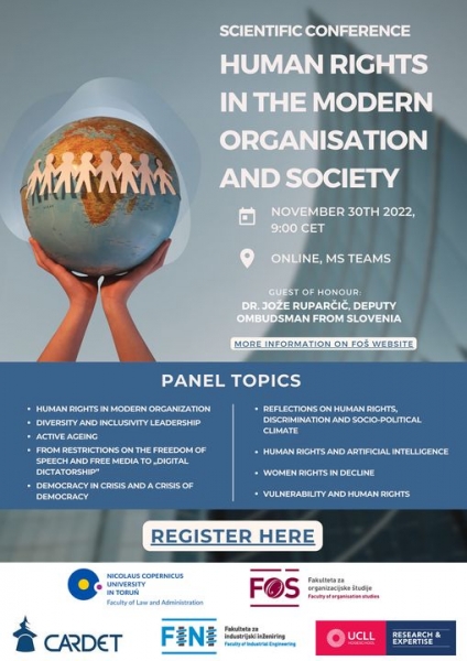 International scientific conference “Human Rights in the Modern Organisation and Society” Zdjęcie ilustracyjne