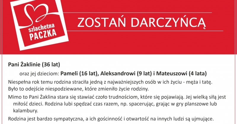 obrazek wiadomości: Szlachetna Paczka obrazek wiadomości: Szlachetna Paczka