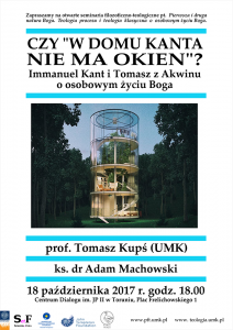 Spotkanie: "Immanuel Kant i Tomasz z Akwinu o osobowym życiu Boga" zdjęcie