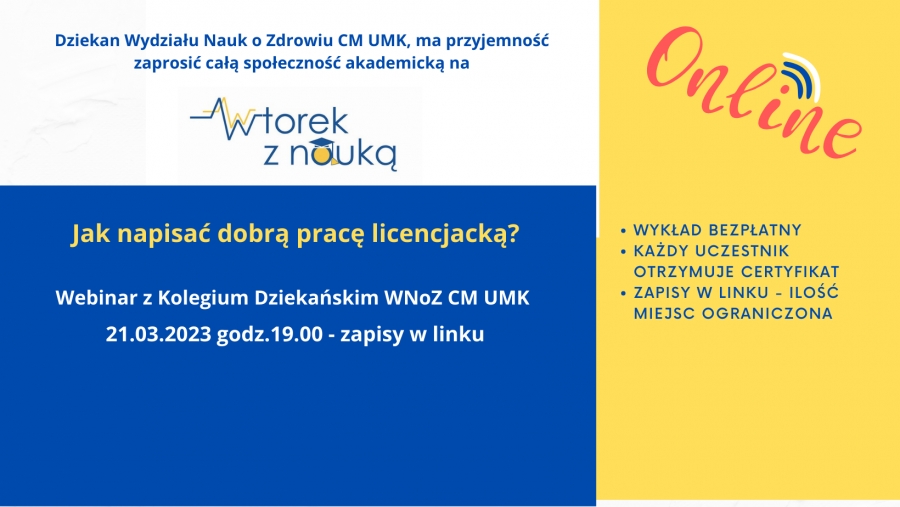 fot.M. Podhorecka informacja o wykładach w ramach cyklu
