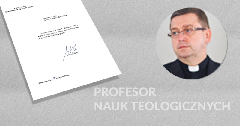 obrazek wiadomości: Ks. dr hab. Stanisław Suwiński profesorem nauk teologicznych obrazek wiadomości: Ks. dr hab. Stanisław Suwiński profesorem nauk teologicznych