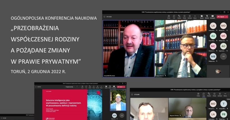 obrazek wiadomości: OKN "Przeobrażenia współczesnej rodziny a pożądane zmiany w prawie prywatnym" obrazek wiadomości: OKN "Przeobrażenia współczesnej rodziny a pożądane zmiany w prawie prywatnym"