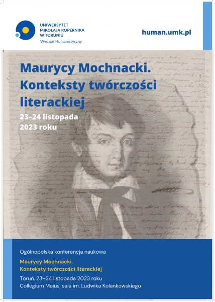Zaproszenie na konferencję: Maurycy Mochnacki. Konteksty twórczości literackiej Zdjęcie ilustracyjne