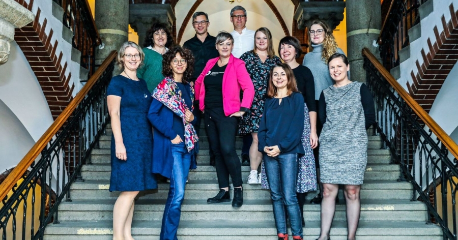 Zespół ds. mentoringu będzie wspierał osoby studiujące m.in. w zaplanowaniu zagranicznych wyjazdów fot.fot. Andrzej Romański Zdjęcie osób tworzących zespół ds. mentoringu