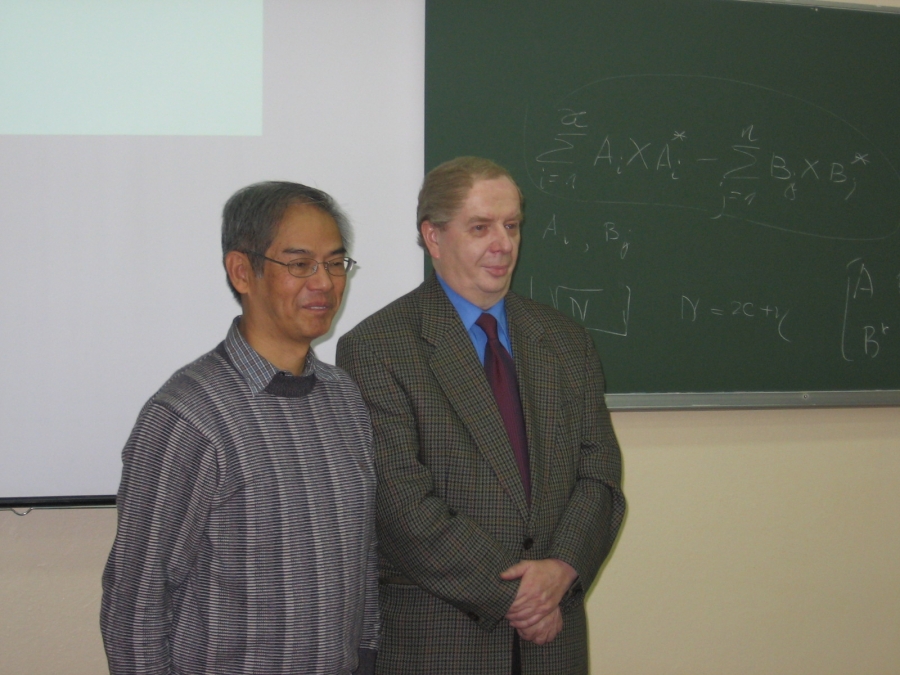 prof. Andrzej Jamiołkowski i prof. Man-Duen Choi fot.nadesłano Zdjęcie ilustracyjne