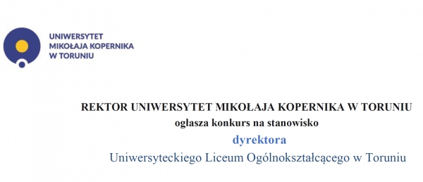 Ogłoszenie o konkursie na Dyrektora ULO