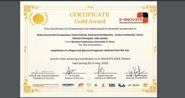 Złoty medal na E-NNOVATE International Innovation & Invention Show