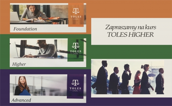 KURS PRAWNICZEGO JĘZYKA ANGIELSKIEGO - TOLES Higher zdjęcie