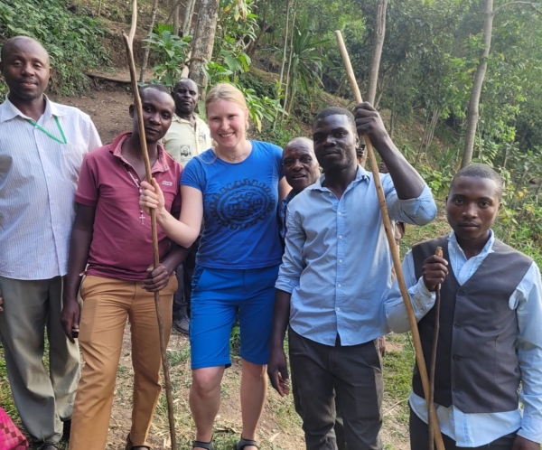 Doktor Natalia Osten- Sacken na badaniach terenowych w Ugandzie