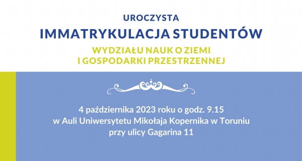 IMMATRYKULACJA WYDZIAŁOWA 2023/2024 Zdjęcie ilustracyjne