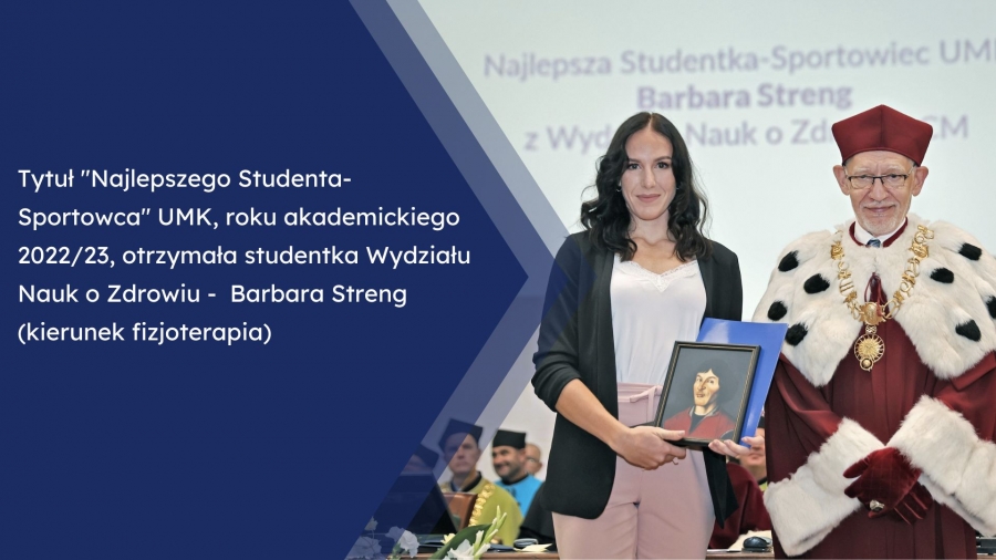 obrazek: fot.A. Romański Studentka z Rektorem UMK