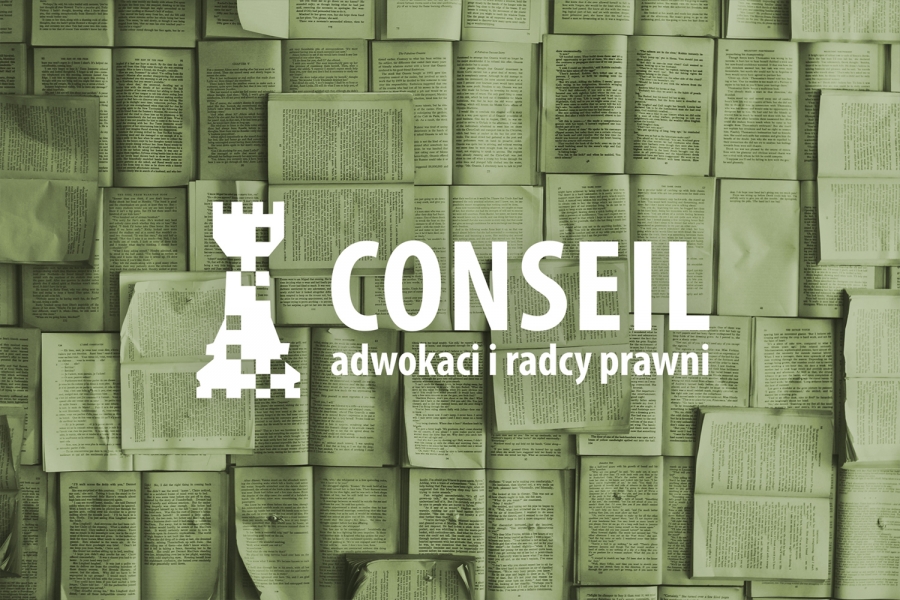 na grafice logo kancelarii CONSEIL