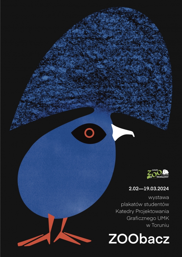 obrazek: Autor projektu plakatu do wystawy: Maciej Płatek (II rok Grafiki) Zdjęcie ilustracyjne