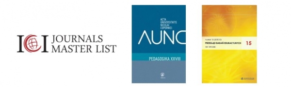 AUNC Pedagogika i Przegląd Badań Edukacyjnych z wyższym Index Copernicus Value zdjęcie