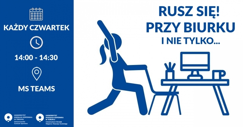 Rusz się! Przy biurku i nie tylko... zmienia godzinę Zdjęcie ilustracyjne