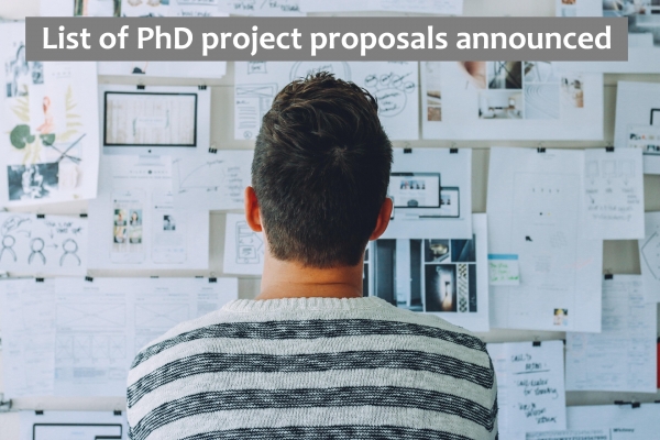 List of selected PhD project proposals has been announced!