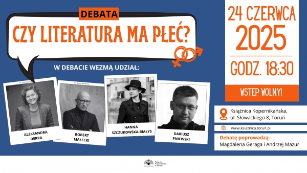 Zaproszenie na debatę „Czy literatura ma płeć?” Zdjęcie ilustracyjne