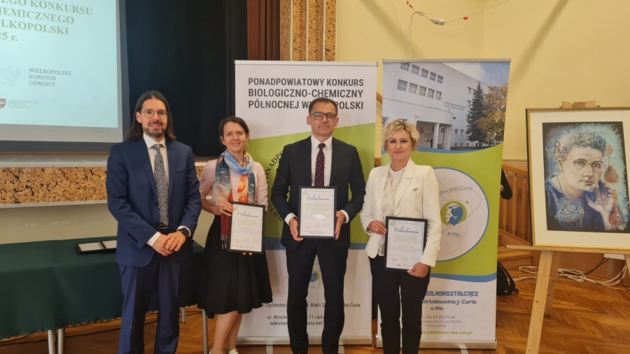 Wydział Farmaceutyczny Collegium Medicum w Bydgoszczy UMK w Toruniu partnerem III edycji Ponadpowiatowego Konkursu Biologiczno-Chemicznego Północnej Wielkopolski