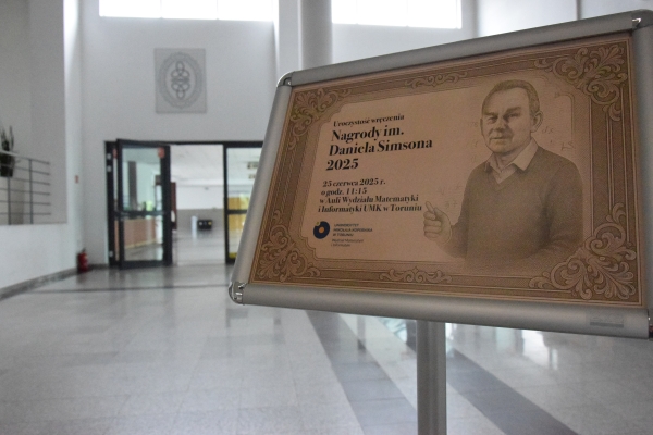 Relacja z wręczenia Nagród im. D. Simsona Zdjęcie ilustracyjne