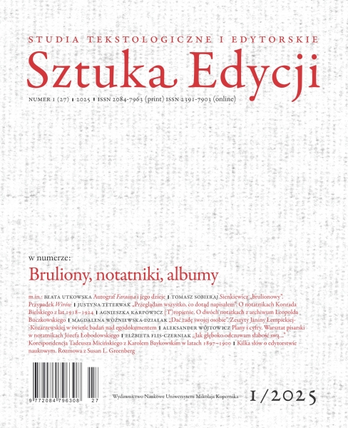Nowy numer „Sztuki Edycji” Zdjęcie ilustracyjne